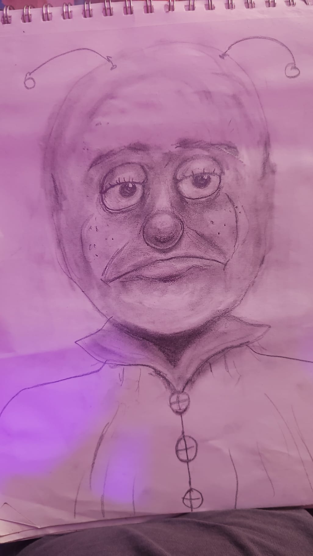 A sketch of a character