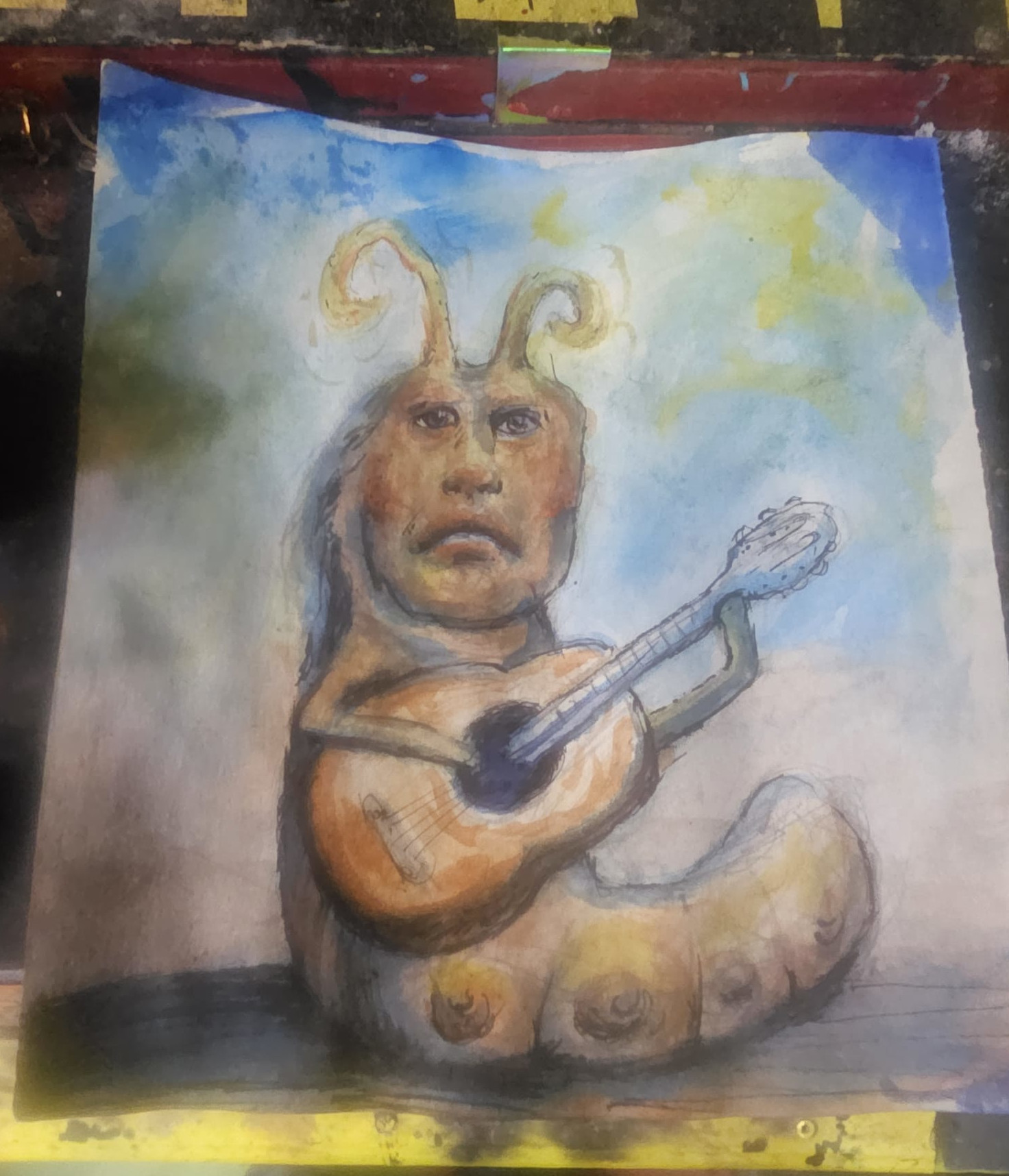 A sketch of a character