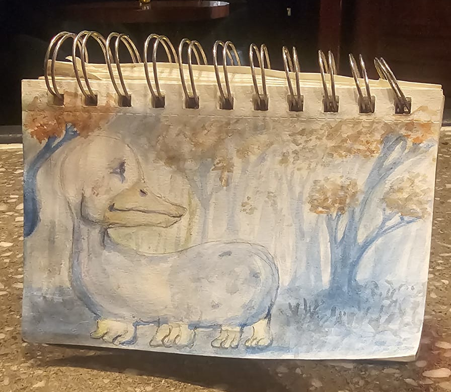 A sketch of a character