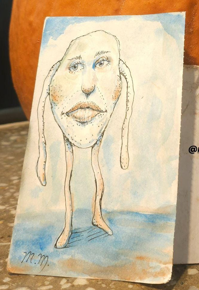 A sketch of a character